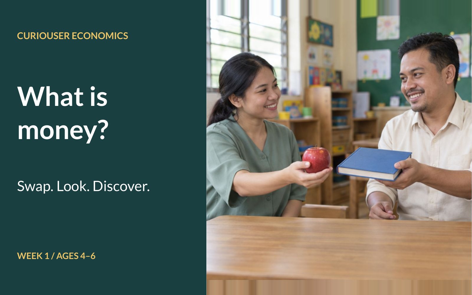 Cover slide of week 1: What is money?